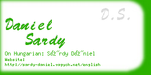 daniel sardy business card